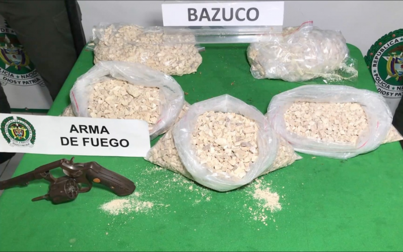 Incautan 125 panelas de marihuana en Campohermoso