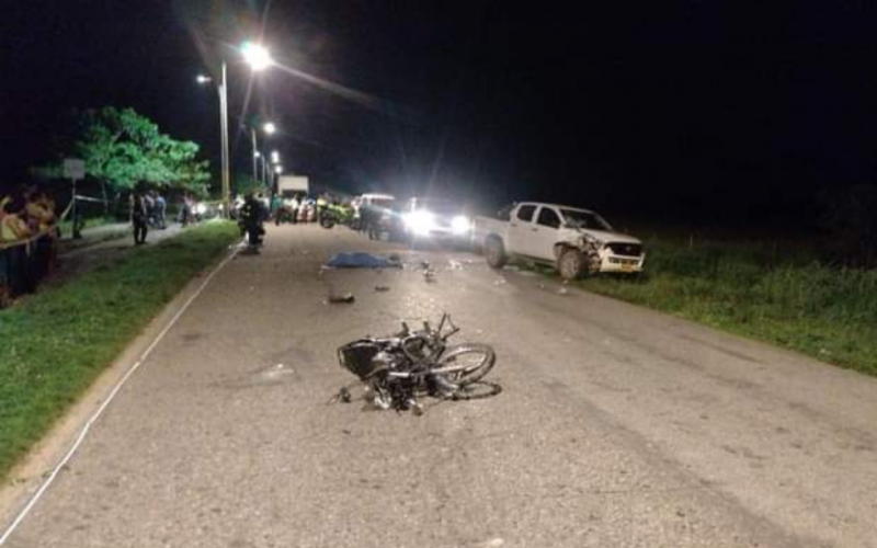 Motorizado falleció en la vía La Gómez de Sabana de Torres