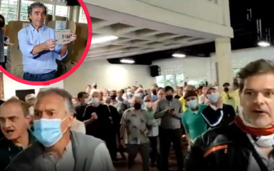 Video: Abuchearon a Sergio Fajardo cuando fue a votar