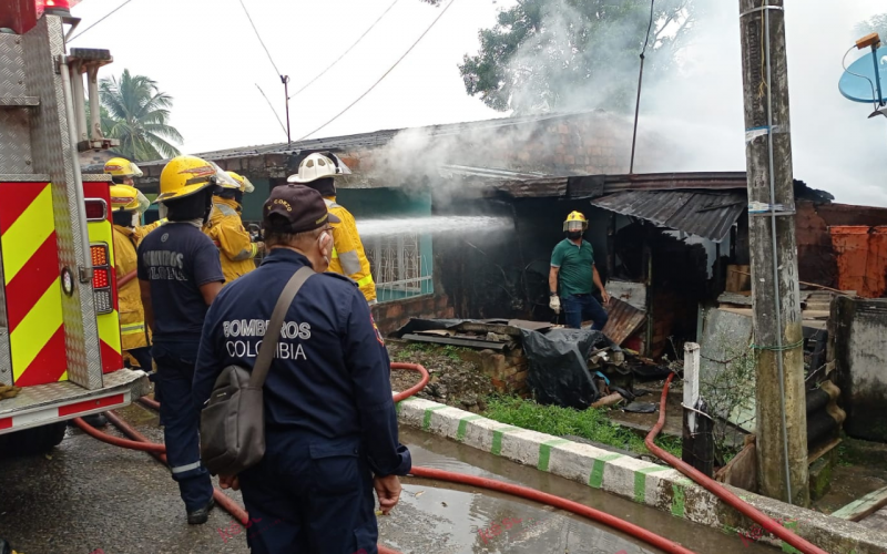 Abuelo perdió su casa en incendio en Barrancabermeja