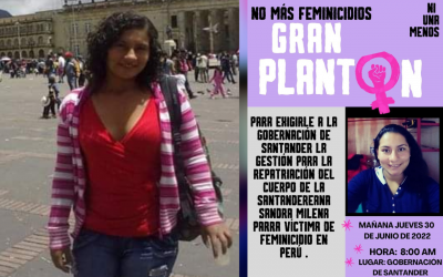 Plantón busca ayuda para repatriación de bumanguesa