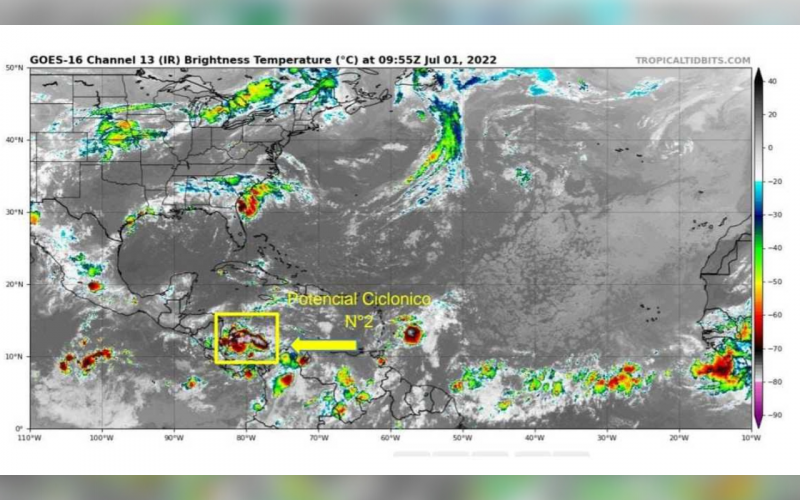 Ciclón llegó a San Andrés como tormenta tropical