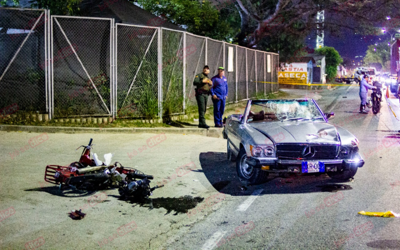 Motorizado murió en accidente en el Anillo vial de Girón