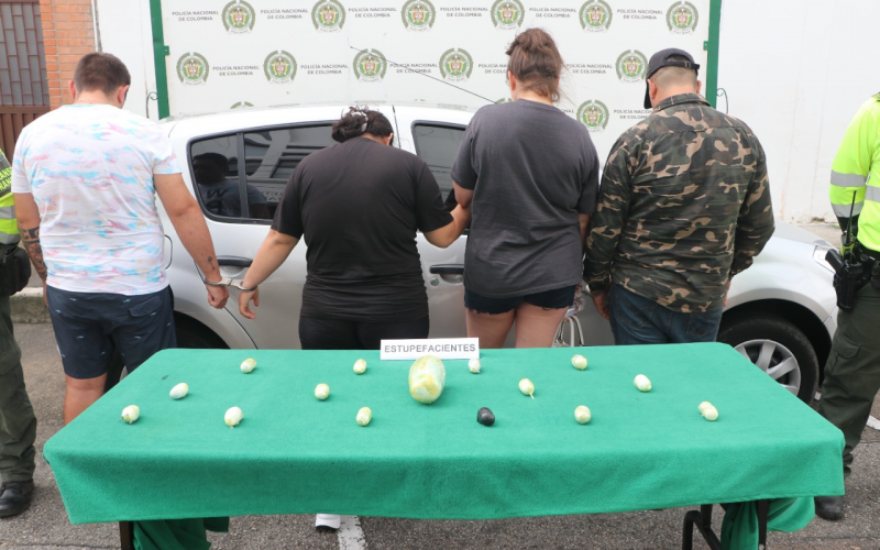 Dos extranjeros y dos colombianos capturados con coca