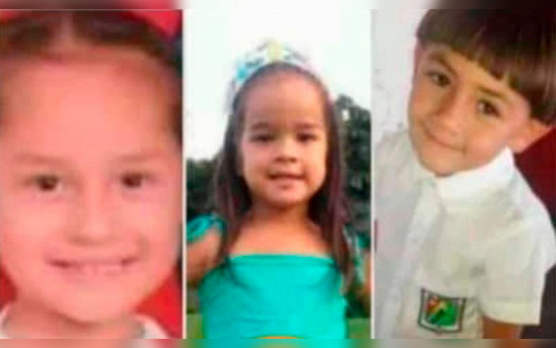 Despiden a los tres niños fallecidos en escuela de Antioquia