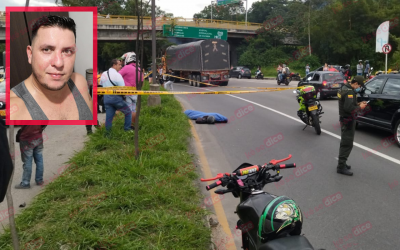 Motorizado murió en choque frente al HIC de Piedecuesta