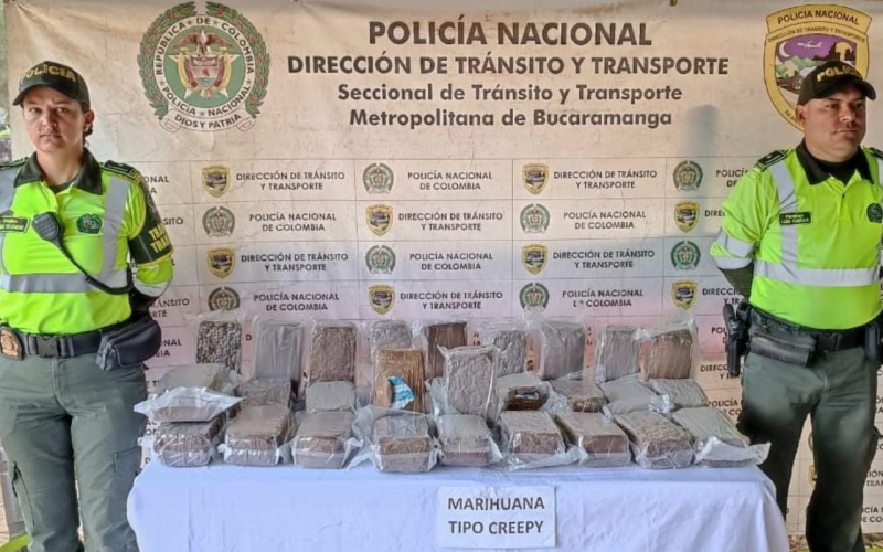 Hallan narcoencomienda en vía La Fortuna – Bucaramanga