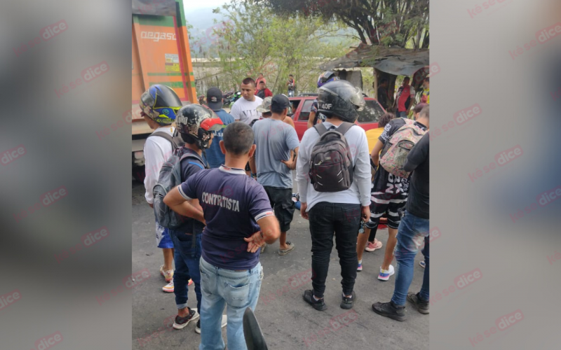 Motorizado accidentado cerca del Parque Industrial