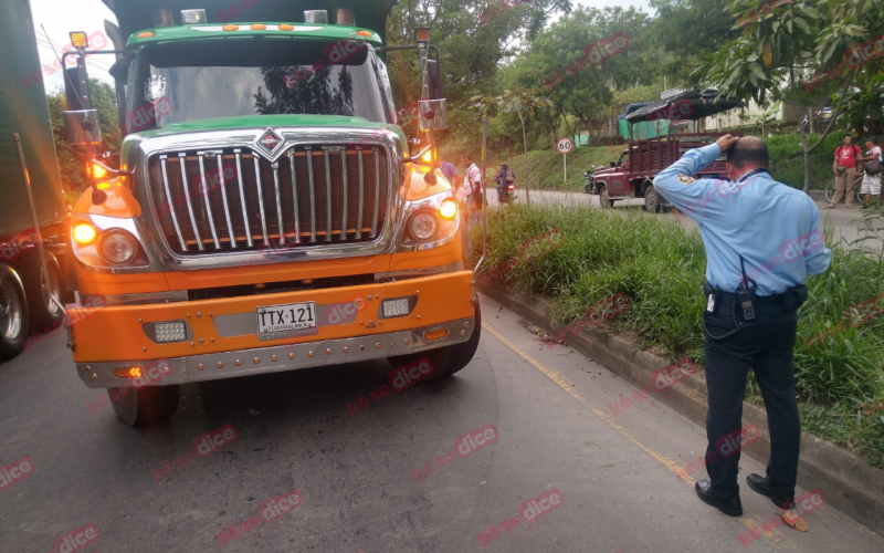 Motorizado accidentado cerca del Parque Industrial