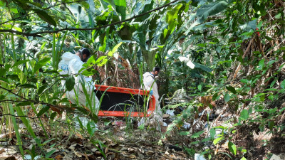 Elías cayó al abismo en San Joaquín, Santander