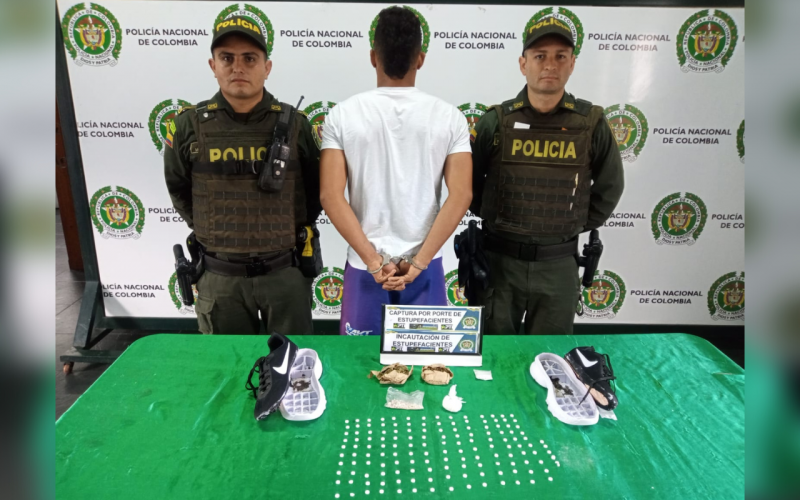 Quería meter droga en unos tenis a la Estación de Girón