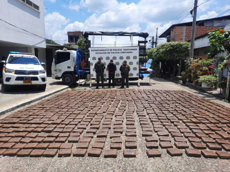 En un camión cargaba 468 kilos de marihuana