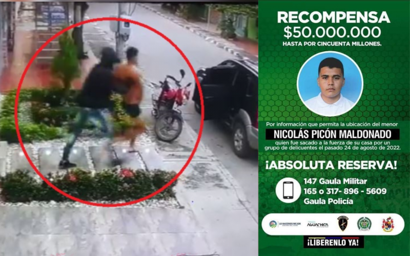 $50 millones en busca de joven secuestrado en Aguachica