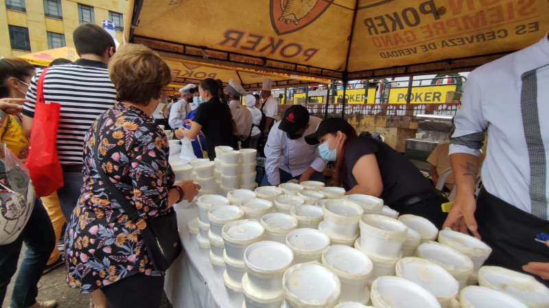 ¡Vaya y coma mute en la plaza Luis Carlos Galán!