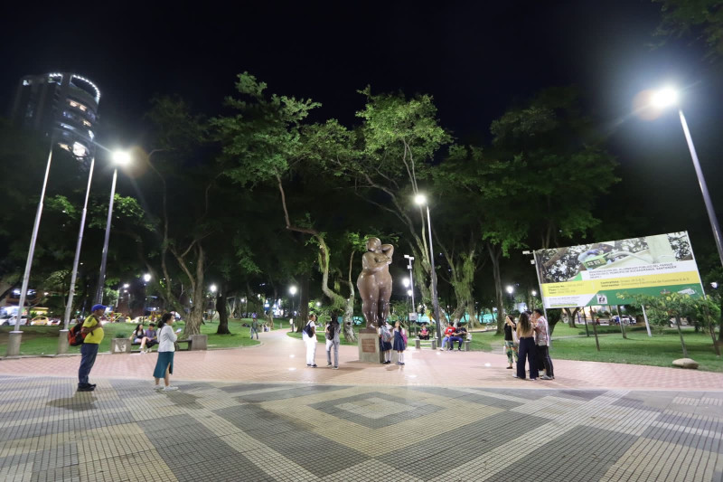 El Parque San Pío estrena moderna iluminación