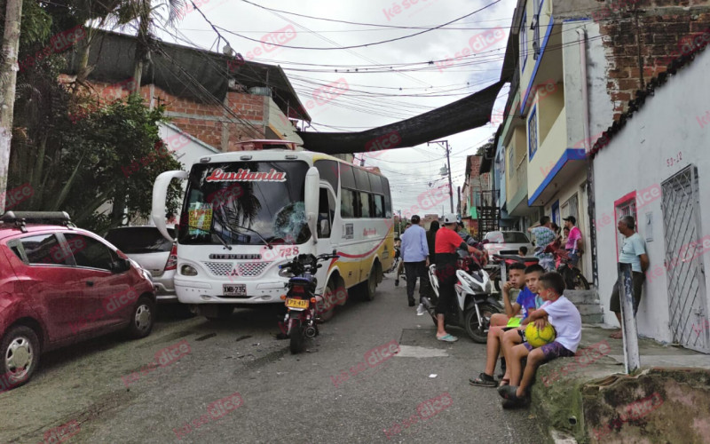 Grave accidente en el barrio Oasis de Floridablanca