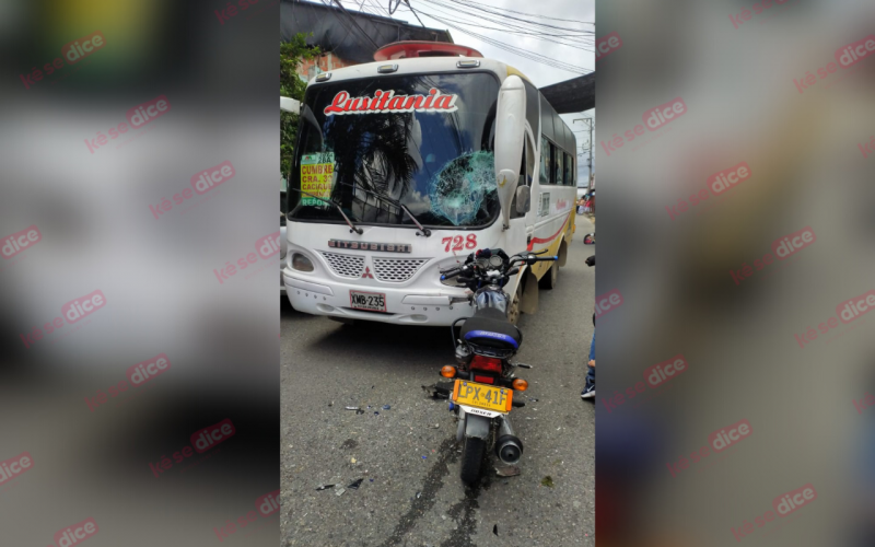 Grave accidente en el barrio Oasis de Floridablanca