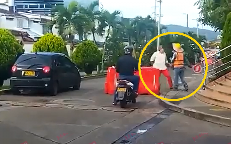 Video: Conductor agredió a machete a un paletero