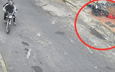 Video: Atacan a bala a domiciliario en Campohermoso