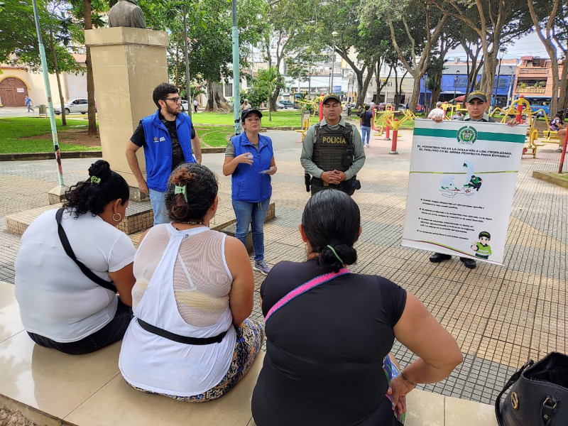 Policía hace campaña contra el homicidio y las lesiones