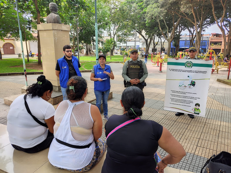 Policía hace campaña contra el homicidio y las lesiones