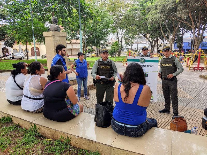 Policía hace campaña contra el homicidio y las lesiones