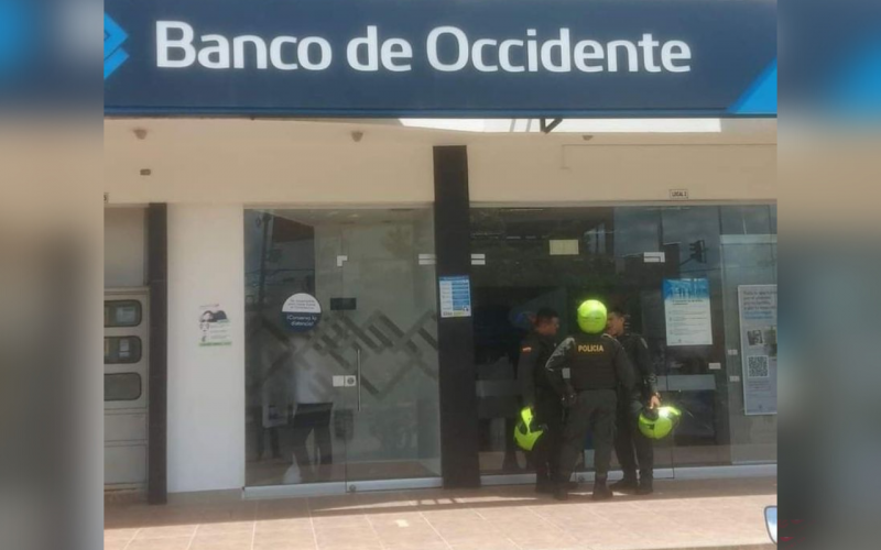 Millonario atraco a entidad bancaria en Aguachica, Cesar