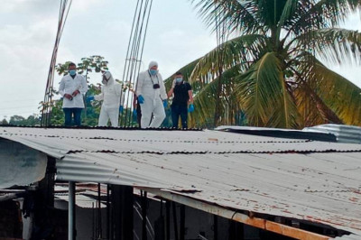 Restos óseos hallados en zona de incendio en Barrancabermeja