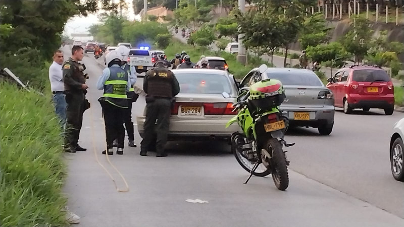 Motorizado herido por accidente en carril de Metrolínea