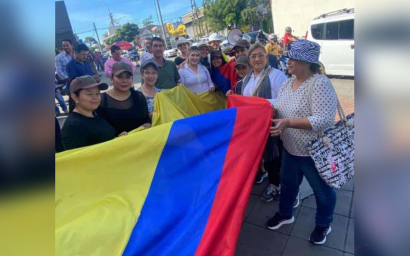 Soto Norte protesta en Bucaramanga por sus vías y puentes