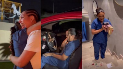 Video: Valdiri le regaló carro de cumpleaños a su empleada