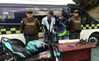 Presuntos ladrones fueron capturados en Floridablanca.