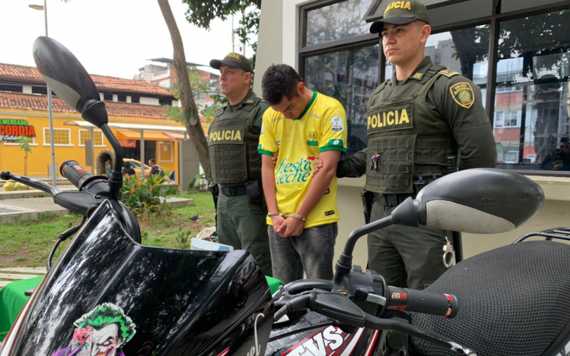 Capturado delincuente que asaltaba en barrio de Floridablanca