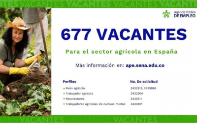 El SENA abre convocatoria para trabajadores agrícolas en España