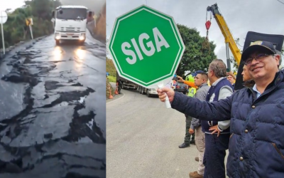 Vía alterna a la Panamericana presenta fallas en Cauca, inaugurada hace solo 4 días
