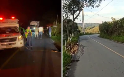 Accidente en La Mesa de los Santos: la falta de inversión en las vías preocupa a la comunidad.