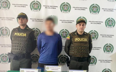 Capturan a delincuente por hurto y agresión a vigilante en Piedecuesta