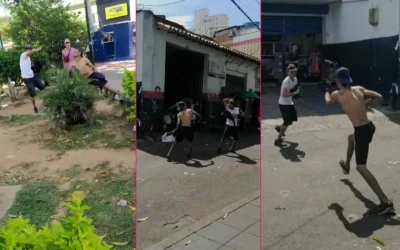 Jóvenes se enfrentan con armas blancas en el barrio La Concordia