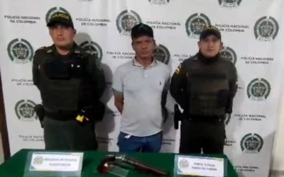 Capturan a un hombre de 58 años en Piedecuesta por puerta ilegal de armas