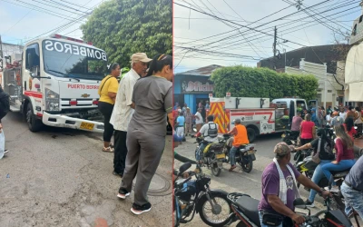 Impactante accidente en Puerto Berrío: Mujer y su hija arrolladas por camión de bomberos