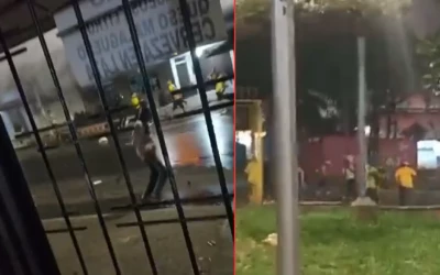 Noche de disturbios después del partido de Fútbol es el estadio de Bucaramanga