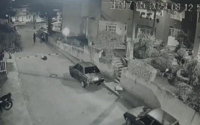 Cámaras de Seguridad Captan Momento de Trágico Homicidio Fabián Alexander en Girón