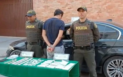 Captura de hombre con más de 1.1 kilogramos de cocaína en Piedecuesta.
