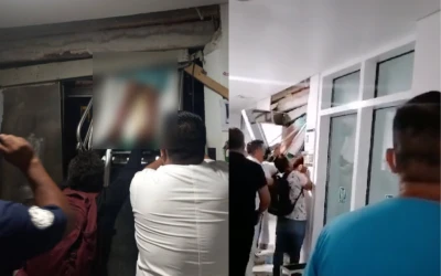 En video: Imágenes fuertes niña de seis años falleció al quedar atrapada en un elevador de un hospital en México