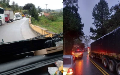 La interminable odisea del tráfico: Conductores pasan la noche en la vía pamplona-Bucaramanga tras accidente