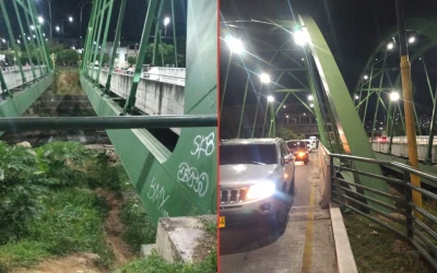 Un hombre fue brutalmente atacado a tiros bajo el Puente Los Gemelos en Girón