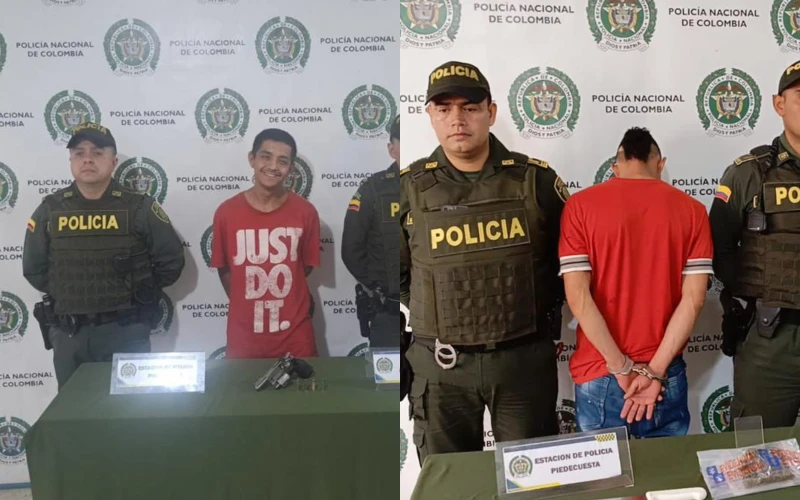 Doble golpe al delito en Piedecuesta: Detienen a "Tamalero" y "Cepillo" en operativos separados