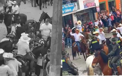 En video: Intolerancia y desorden en las fiestas de Vélez deja diez heridos en la cabalgata tradicional.