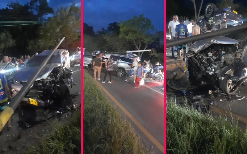 Accidente en el anillo vial entre Girón y Floridablanca deja varios heridos