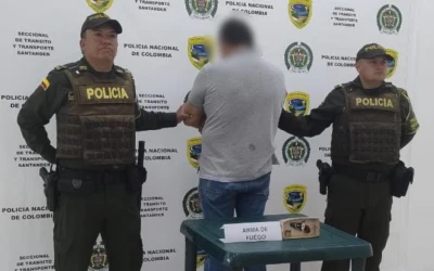 Capturado en Flagrancia por Porte Ilegal de Arma de Fuego